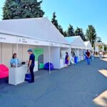 Загалом для Фестиваля кар'єри змонтували тенти і шатри площею 1431 м²